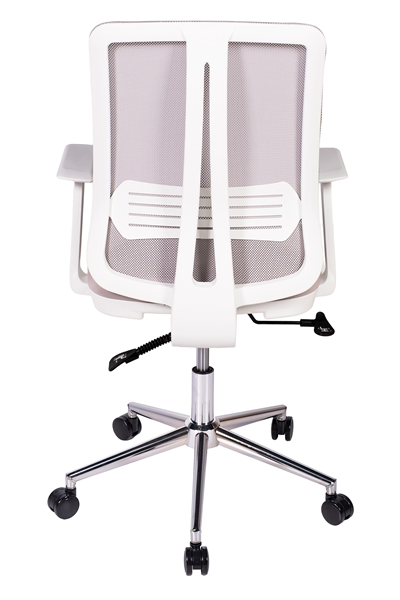 Ofisbazaar UP Beyaz Fileli Çalışma Koltuğu | Ergonomik Şef ve Toplantı Koltuğu Gri 