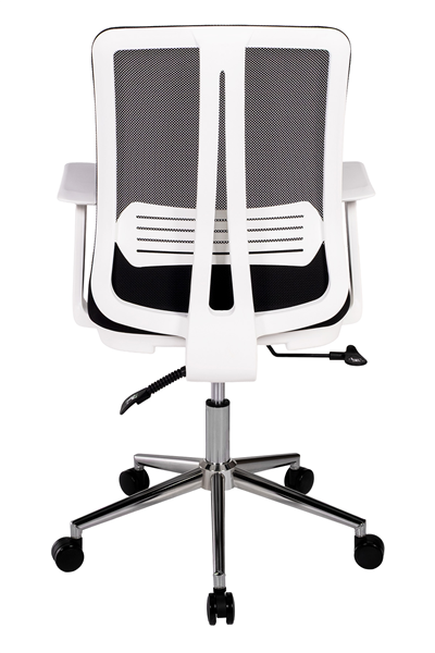 Ofisbazaar UP Beyaz Fileli Çalışma Koltuğu | Ergonomik Şef ve Toplantı Koltuğu Siyah Fileli