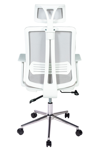 Ofisbazaar UP Beyaz Fileli Yönetici Koltuğu | Ergonomik Başlıklı Ofis Koltuğu Gri 