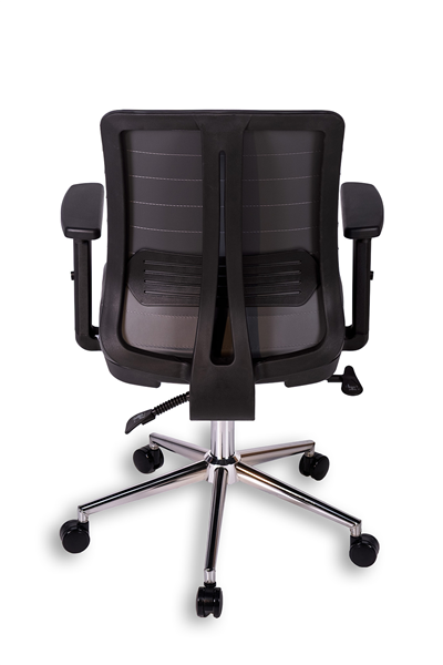 Ofisbazaar UP Deri Çalışma Koltuğu | Ergonomik Şef ve Toplantı Koltuğu Martin 06- Gri Deri