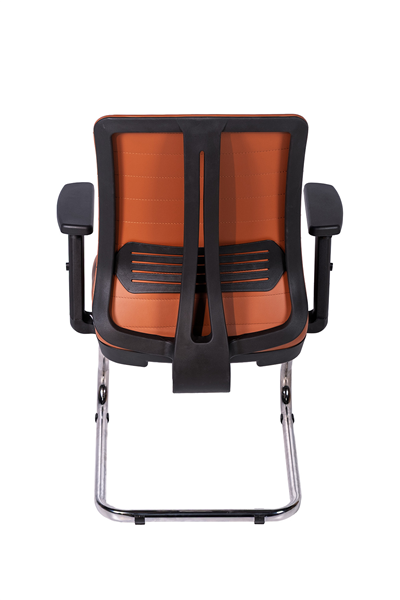 Ofisbazaar UP Deri Misafir Koltuğu | Ergonomik Toplantı ve Bekleme Koltuğu Martin09 Kahverengi Deri