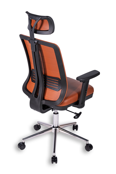 Ofisbazaar UP Deri Yönetici Koltuğu | Ergonomik ve Modern Tasarım Martin09 Kahverengi Deri