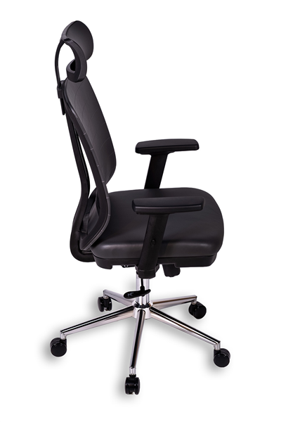 Ofisbazaar UP Deri Yönetici Koltuğu | Ergonomik ve Modern Tasarım Martin 06- Gri Deri