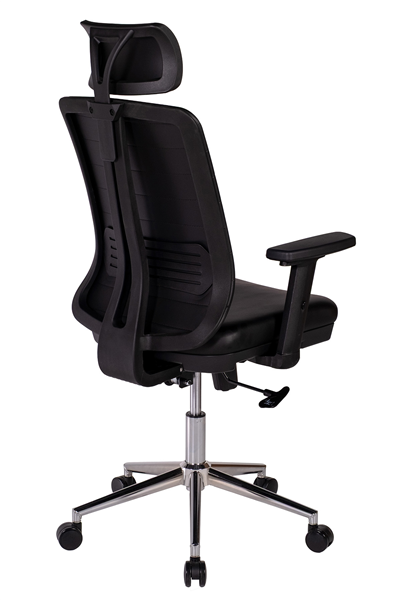 Ofisbazaar UP Deri Yönetici Koltuğu | Ergonomik ve Modern Tasarım Martin 01- Siyah Deri