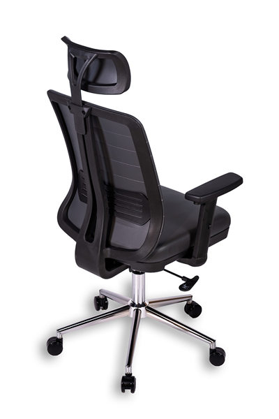 Ofisbazaar UP Deri Yönetici Koltuğu | Ergonomik ve Modern Tasarım Martin 06- Gri Deri