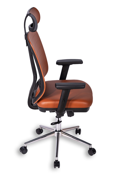 Ofisbazaar UP Deri Yönetici Koltuğu | Ergonomik ve Modern Tasarım Martin09 Kahverengi Deri