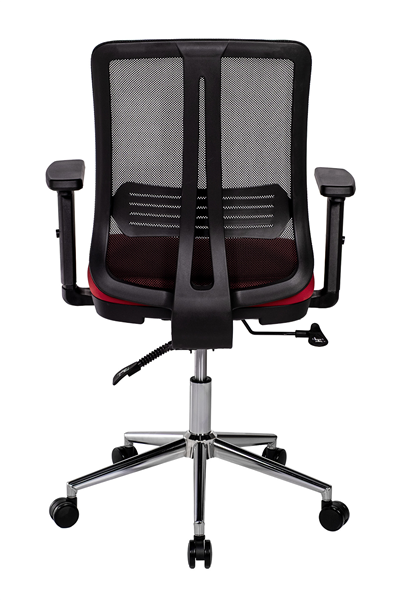 Ofisbazaar UP Fileli Çalışma Koltuğu | Ergonomik Şef ve Toplantı Koltuğu Siyah Fileli / Kırmızı