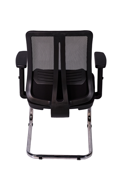 Ofisbazaar UP Fileli Misafir Koltuğu | Ergonomik Toplantı ve Bekleme Koltuğu Siyah Fileli