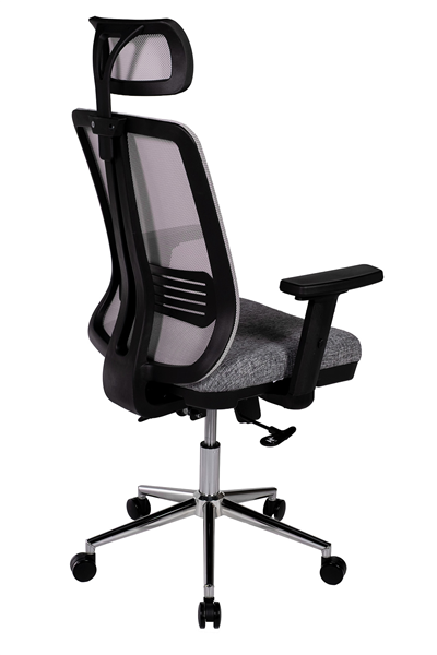 Ofisbazaar UP Fileli Yönetici Koltuğu | Ayarlanabilir Başlıklı Ofis Koltuğu Gri