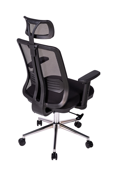 Ofisbazaar UP Fileli Yönetici Koltuğu | Ayarlanabilir Başlıklı Ofis Koltuğu Siyah Fileli