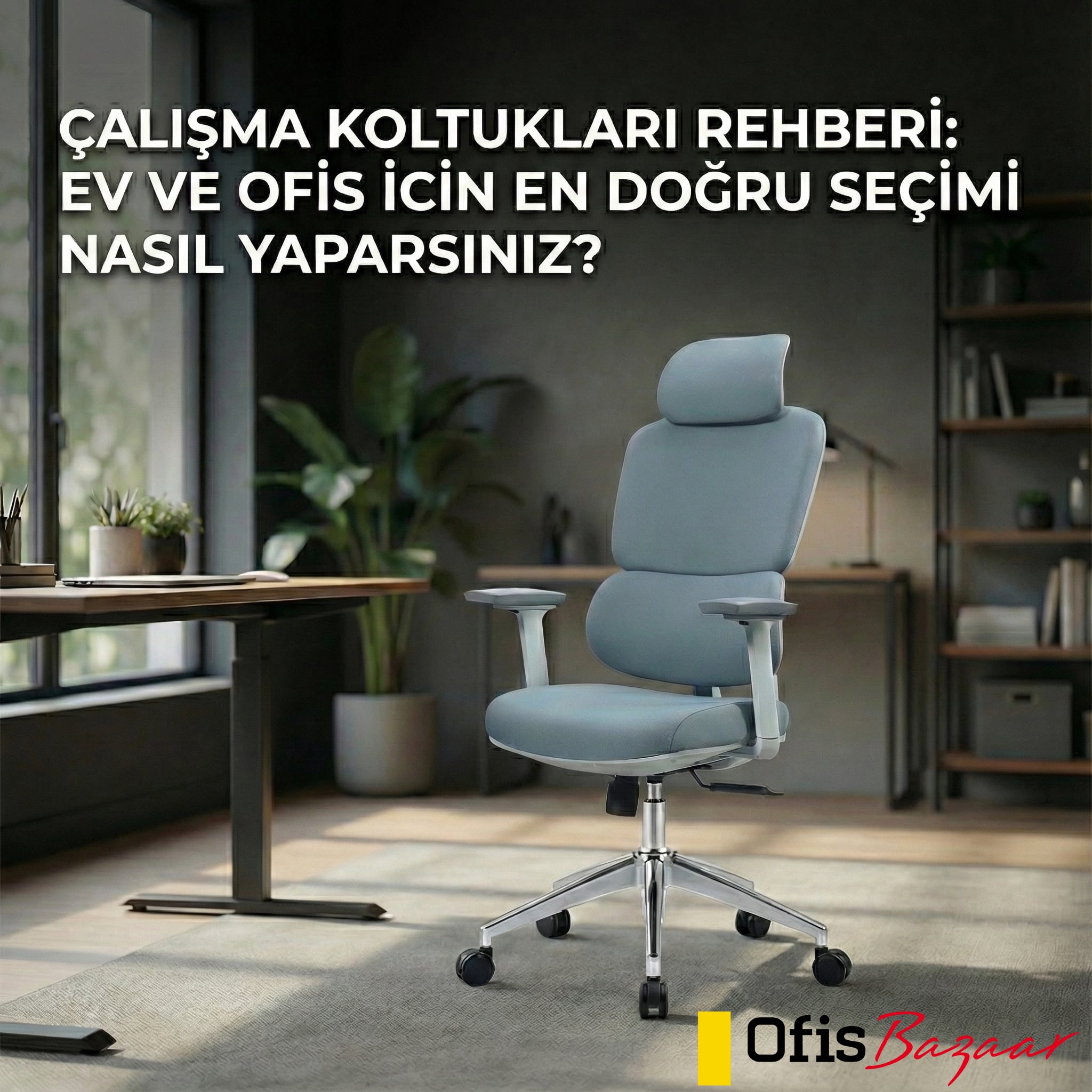 ÇALIŞMA KOLTUKLARI REHBERİ: EV VE OFİS İÇİN EN DOĞRU SEÇİMİ NASIL YAPARSINIZ?
