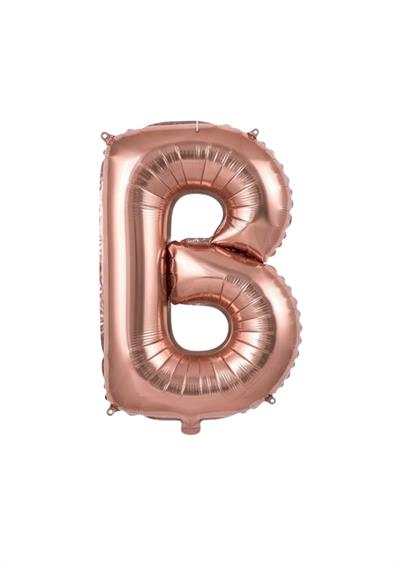 Harf Folyo Balon B Harfi Rose Gold 40'' / 100 cm