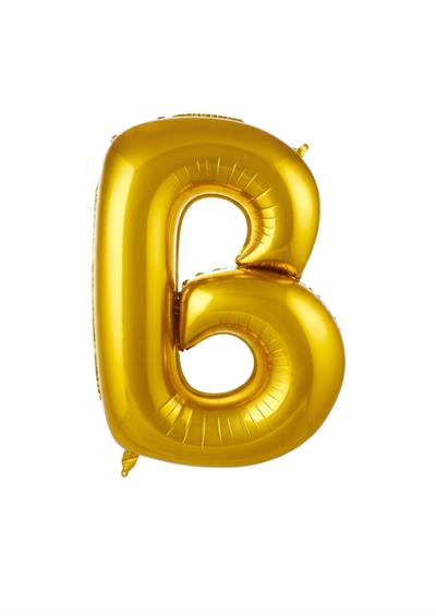 Harf Folyo Balon B Harfi Gold 40'' / 100 cm