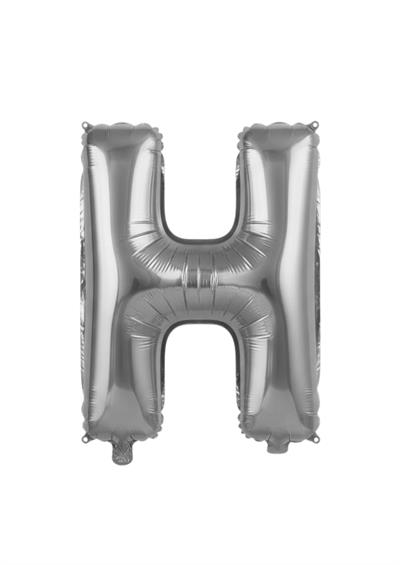 Harf Folyo Balon H Harfi Gümüş 40'' / 100 cm
