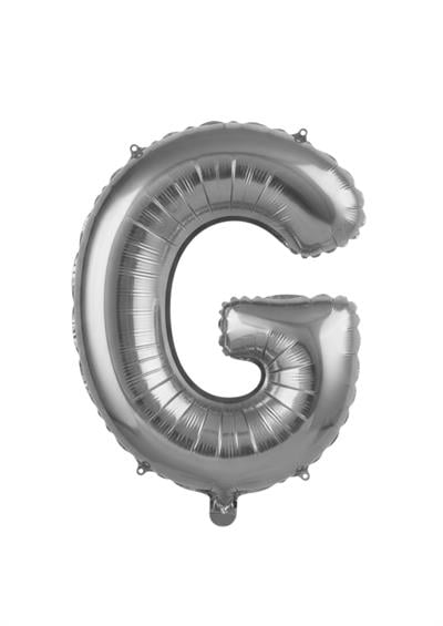 Harf Folyo Balon G Harfi Gümüş 40'' / 100 cm