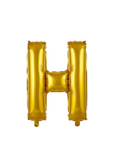 Harf Folyo Balon H Harfi Gold 40'' / 100 cm