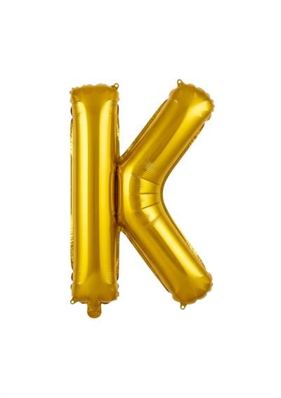 Harf Folyo Balon K Harfi Gold 40'' / 100 cm
