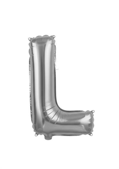 Harf Folyo Balon L Harfi Gümüş 40'' / 100 cm