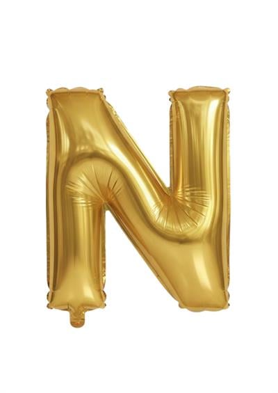 Harf Folyo Balon N Harfi Gold 40'' / 100 cm