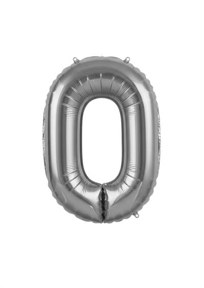 Harf Folyo Balon O Harfi Gümüş 40'' / 100 cm