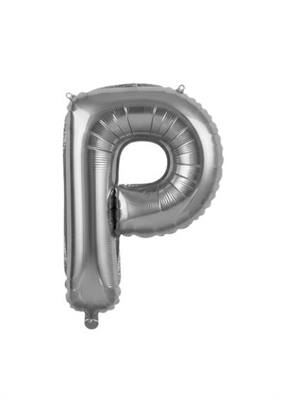 Harf Folyo Balon P Harfi Gümüş 40'' / 100 cm