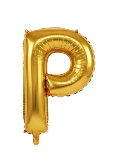 Harf Folyo Balon P Harfi Gold 40'' / 100 cm