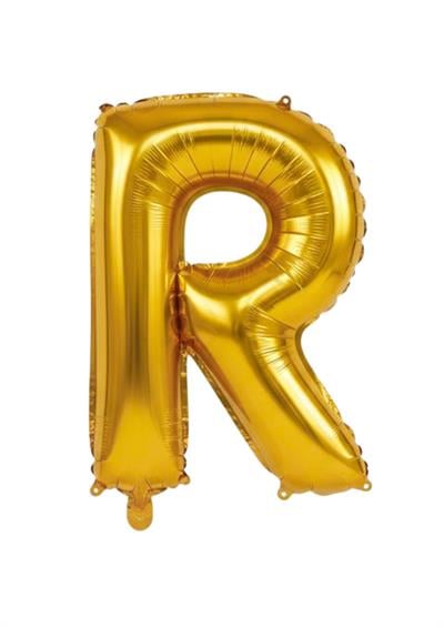 Harf Folyo Balon R Harfi Gold 40'' / 100 cm