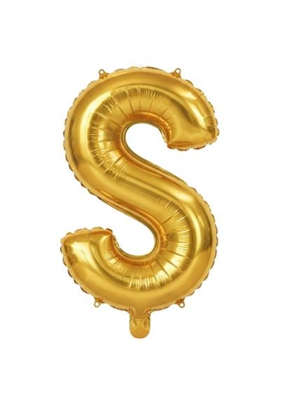 Harf Folyo Balon S Harfi Gold 40'' / 100 cm