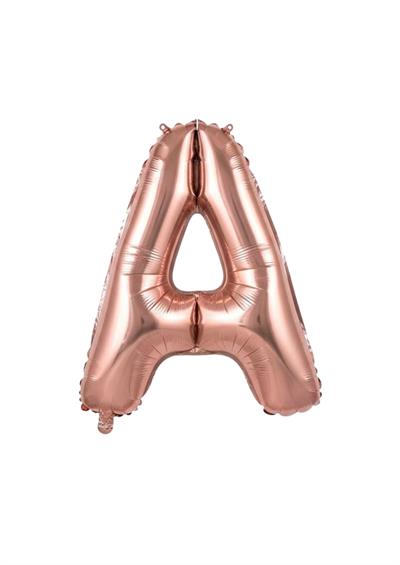 Harf Folyo Balon A Harfi Rose Gold 40'' / 100 cm