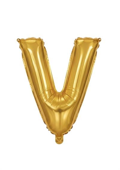Harf Folyo Balon V Harfi Gold 40'' / 100 cm