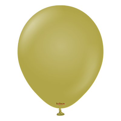 Kalisan Retro Zeytin Lateks Balon 12 İnç