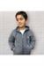 KİDS KAPÜŞONLU FERMUARLI CEPLİ 3 İPLİK ÇOCUK SWEATSHİRT ŞARDONLU