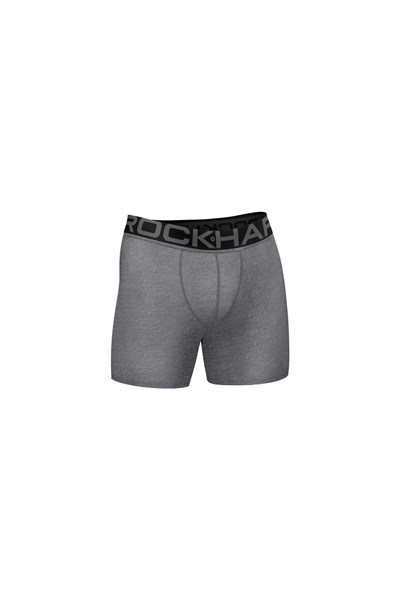 ERKEK-ÇAMAŞIR -  Pamuklu Bel Lastikli Düz BOXER 3lü   Paket