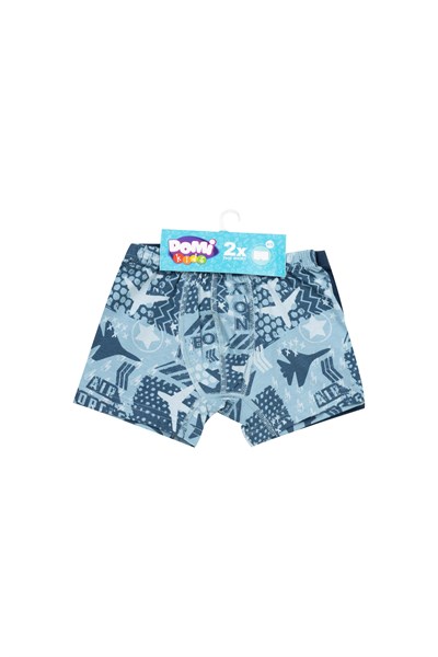 ERKEK ÇOCUK - Pamuklu Renkli  BOXER 2li  Paket