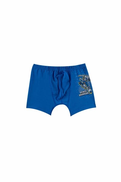 ERKEK ÇOCUK - Pamuklu Renkli Baskılı BOXER 10lu  paket