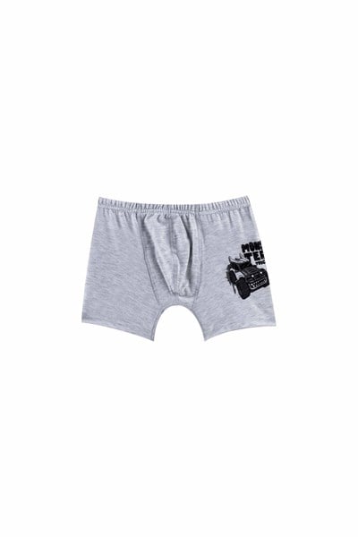 ERKEK ÇOCUK - Pamuklu Renkli Baskılı BOXER 10lu  paket