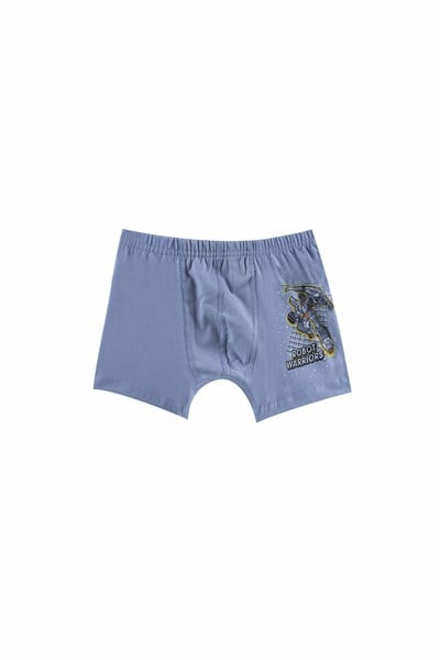 ERKEK ÇOCUK - Pamuklu Renkli Baskılı BOXER 10lu  paket