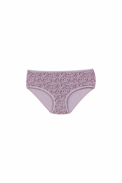 KADIN ÇAMAŞIR - Pamuklu Renkli Havlu Ağlı Yuksek Bel BIKINI 6lı Paket