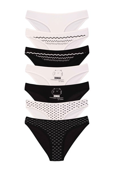 WOMENS UNDERWEAR 7-piece BIKINI BRIEFS