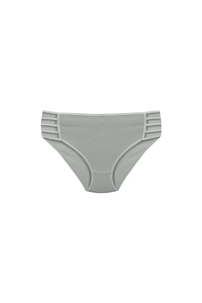 KADIN ÇAMAŞIR - Pamuklu Renkli İpli Yanı Geniş BATU 10lu  Paket