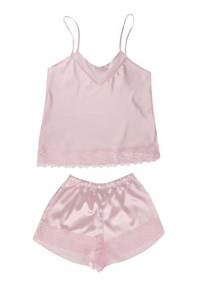 KADIN SATEN - ŞORTLU TAKIM