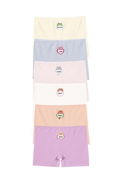 KIZ ÇOCUK-ÇAMAŞIR - 6LI BOXER