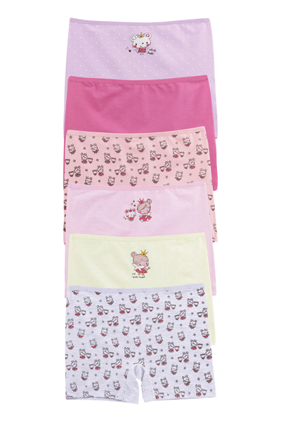 KIZ ÇOCUK-ÇAMAŞIR - 6LI BOXER