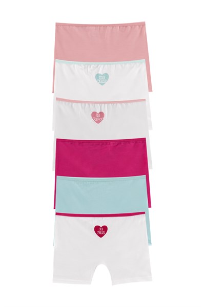 KIZ ÇOCUK-ÇAMAŞIR - 6LI BOXER