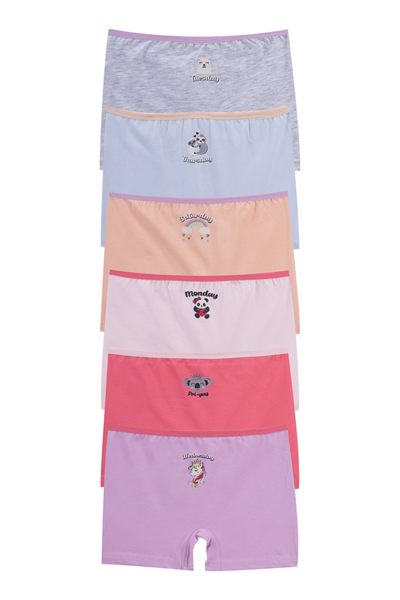 KIZ ÇOCUK-ÇAMAŞIR - 6LI BOXER