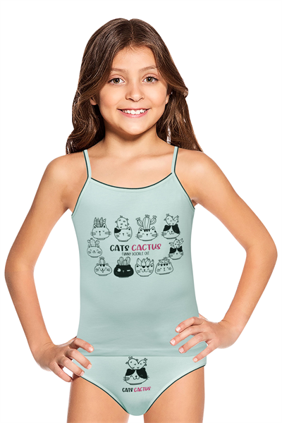 KIZ ÇOCUK-ÇAMAŞIR - ATLET SLIP TAKIM