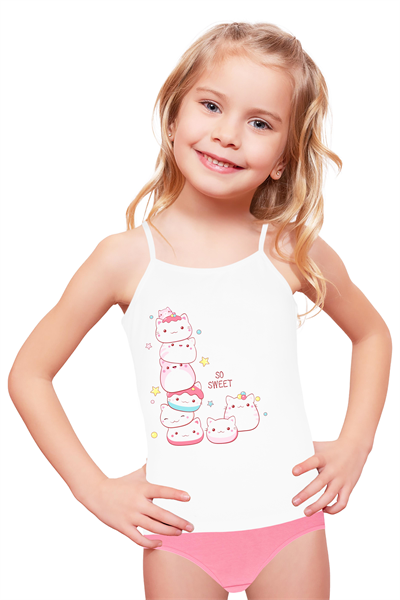 KIZ ÇOCUK-ÇAMAŞIR - ATLET SLIP TAKIM