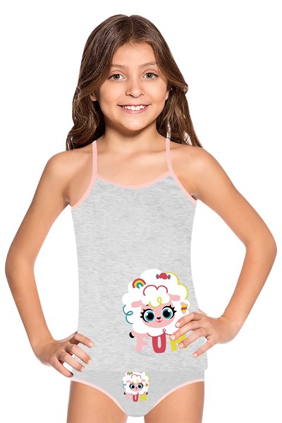 KIZ ÇOCUK-ÇAMAŞIR - ATLET SLIP TAKIM