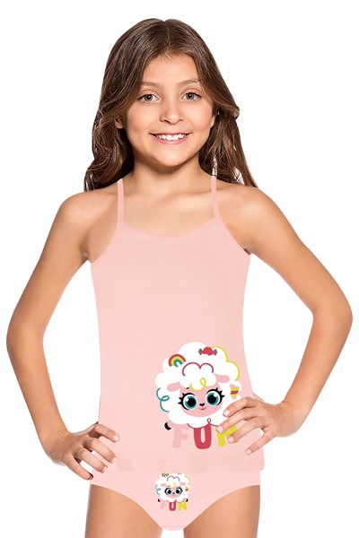 KIZ ÇOCUK-ÇAMAŞIR - ATLET SLIP TAKIM