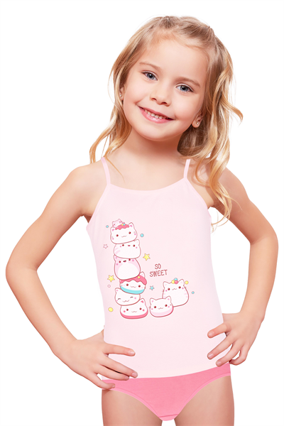 KIZ ÇOCUK-ÇAMAŞIR - ATLET SLIP TAKIM